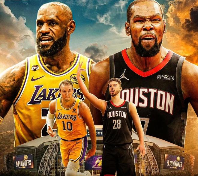 NBA西部排名尘埃落定 湖人火箭季后赛首轮对决引